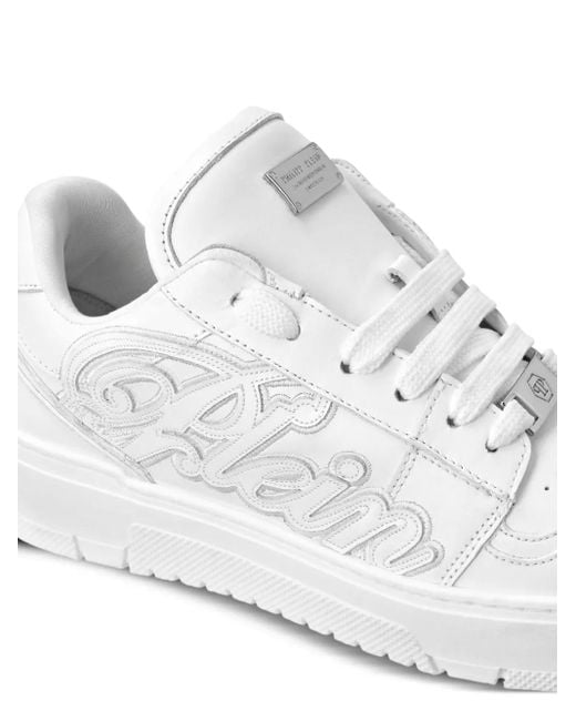Philipp Plein Low-Top Sneakers in het White