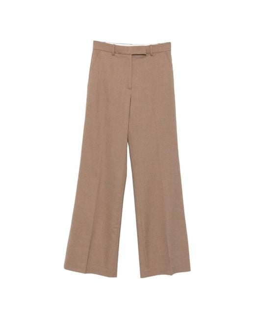 Seventy Natural Belt-Loops Tailored Trousers