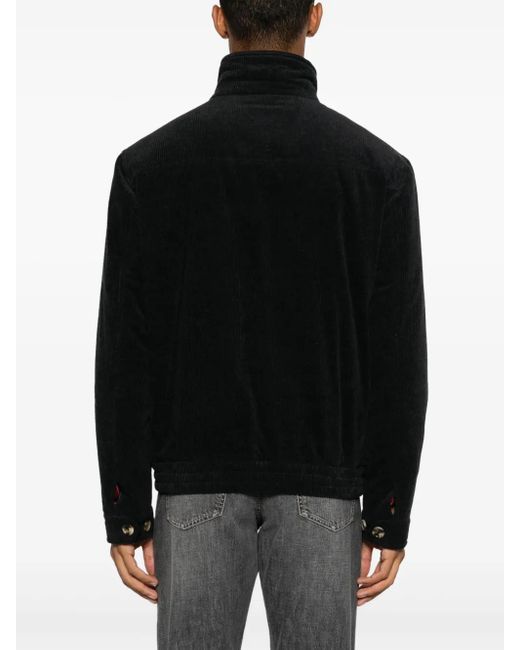 Brunello Cucinelli Black Corduroy Jacket for men