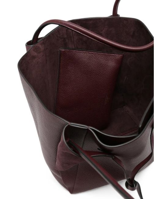 Gabriela Hearst Purple Marija Grained-Leather Tote Bag