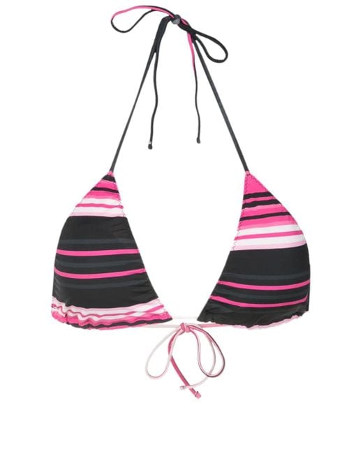 Clube Bossa Pink Gestreiftes Aava Bikinioberteil