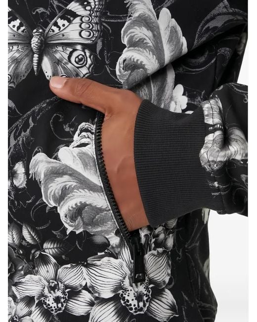 Versace Jeans Couture Black Zip-Up Bomber Jacket for men