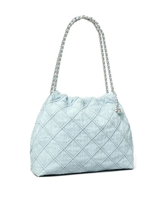 Tory Burch Blue Fleming Denim