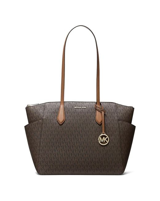Michael Kors Brown Marilyn Monogram-Print Tote Bag