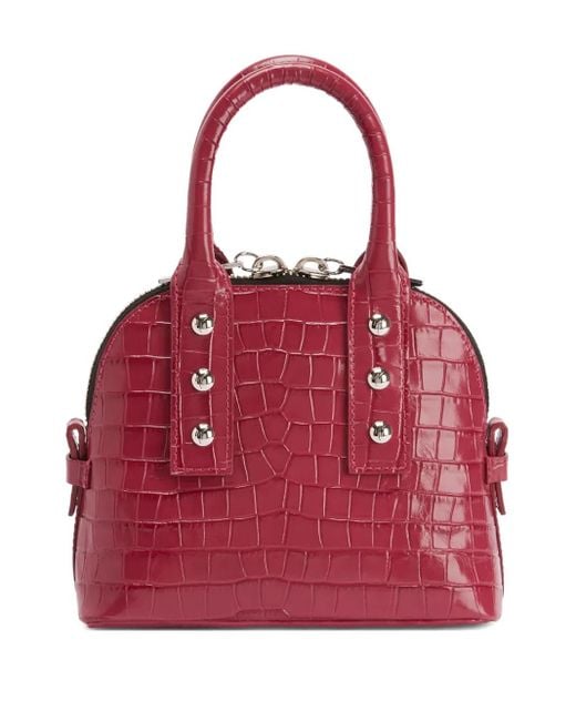 Giuseppe Zanotti Red Leather Shoulder Bag