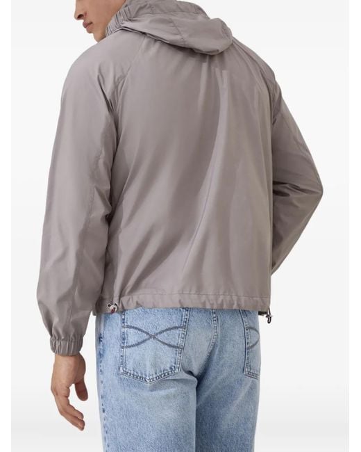 Brunello Cucinelli Gray Water Resistant Blouson Jacket for men
