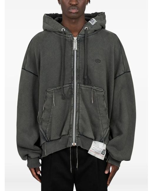 Hoodie À Fermeture Zippée Maison Mihara Yasuhiro pour homme en coloris Gray
