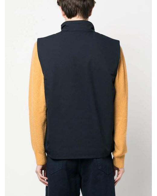 Woolrich Blue Padded Pacific Vest for men