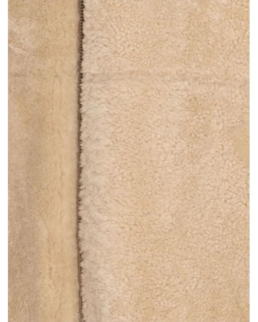 Yves Salomon Brown Reversible Hooded Shearling Jacket for men