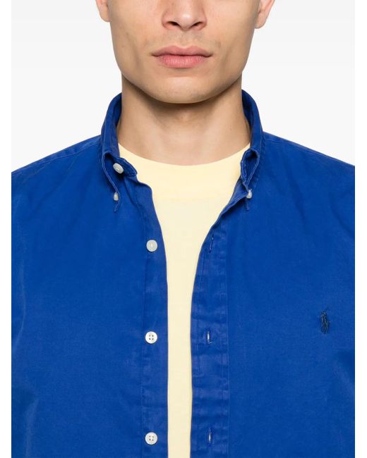 メンズ Polo Ralph Lauren ポロポニー シャツ Blue