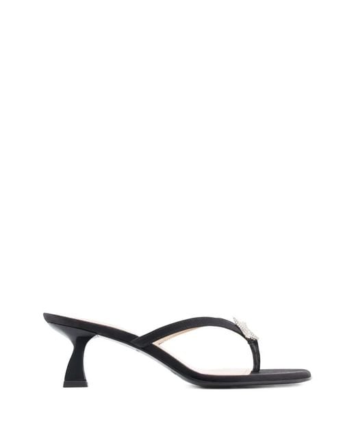 NODALETO White Dona Ariel Star Embellishment Sandals