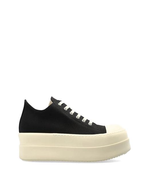 Rick Owens Black Platform Sneakers