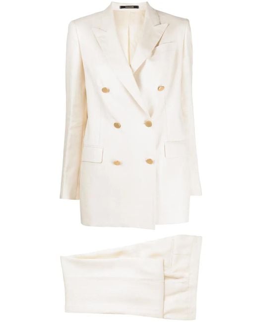 Traje Con Doble Botonadura Tagliatore de color White