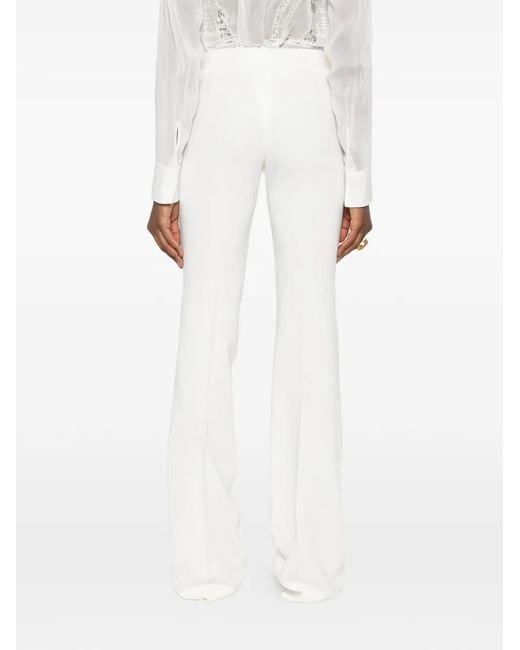 Ermanno Scervino White Flared Trousers