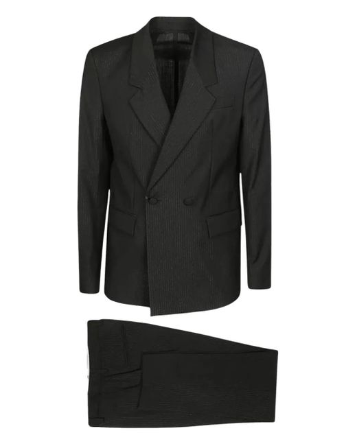 Tagliatore Black Anzug Mit Nadelstreifen