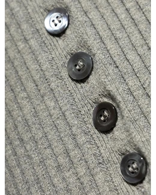 Rohe Gray Ribbed Cardigan