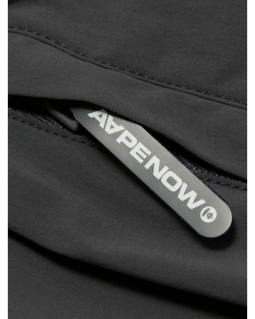 Aape By A Bathing Ape Black Short De Bain À Plaque Logo for men