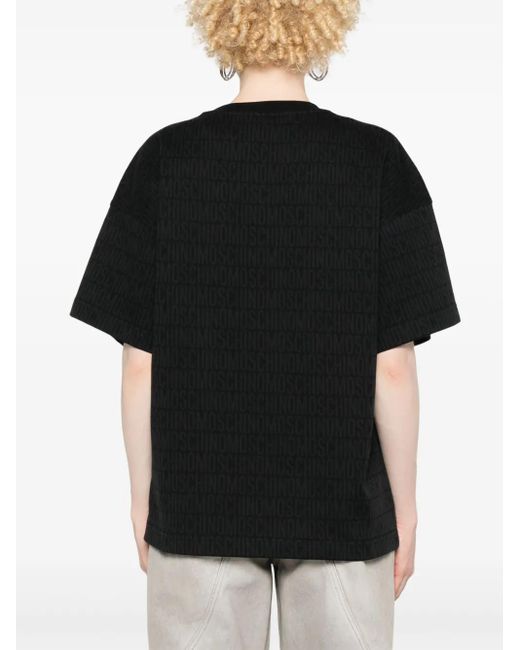 Moschino Black Logo-Print T-Shirt