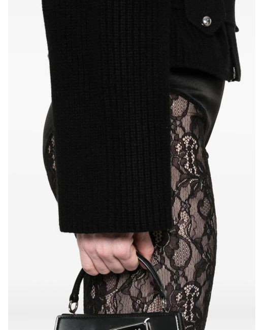 Short À Empiècements En Dentelle Alexander McQueen en coloris Black