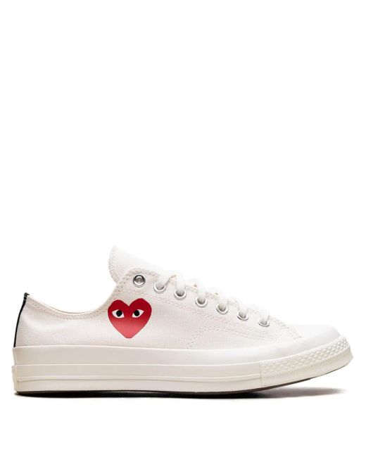 Comme Des Garcons Chuck Taylor Small Heart Sneaker di COMME DES GARÇONS PLAY in Pink