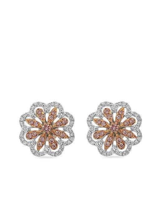 HYT Jewelry White 18K Diamond Earrings