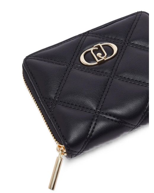 Liu Jo Black Small Quilted Wallet