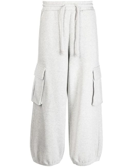 FIVE CM White Logo-Patch Cotton-Blend Track Pants for men