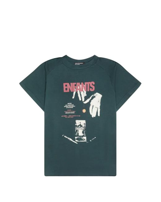 Enfants Riches Deprimes Green Double The Length Of Solstice Raglan-Sleeve Printed T-Shirt for men
