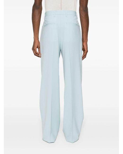 Lardini Blue Wide-leg Tailored Trousers for men