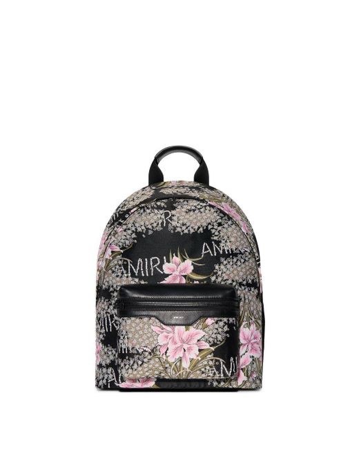 Amiri Jacquard Logo Backpack in Black for Men Lyst