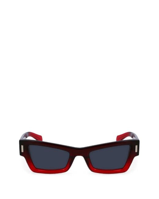 Ferragamo Eyewear Blue Cat-Eye Sunglasses