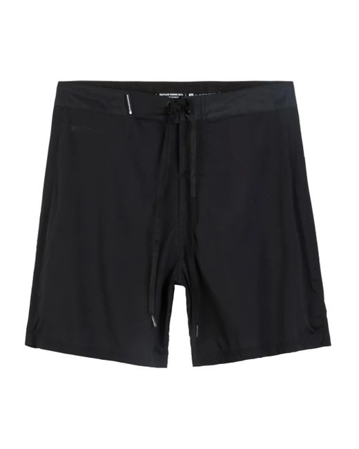 Osklen Black Logo-Print Swim Shorts for men