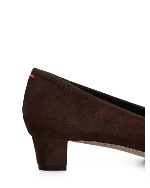 Aeyde White Judi Pointed-Toe Suede Pumps