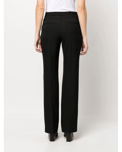 Jil Sander Black Pressed-Crease Tailored Trousers