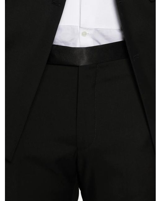 Tagliatore Black Double-Breasted Suit for men