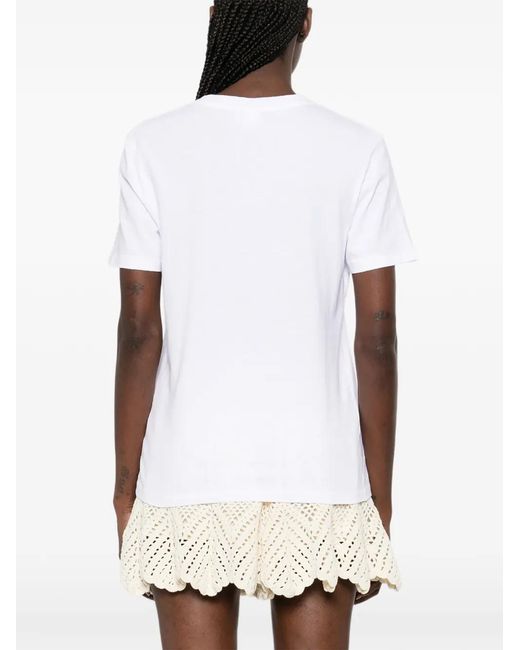 Chloé White Printed Cotton T-Shirt