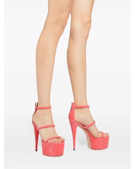 Giuseppe Zanotti Gz Aida 150mm プラットフォームサンダル Pink