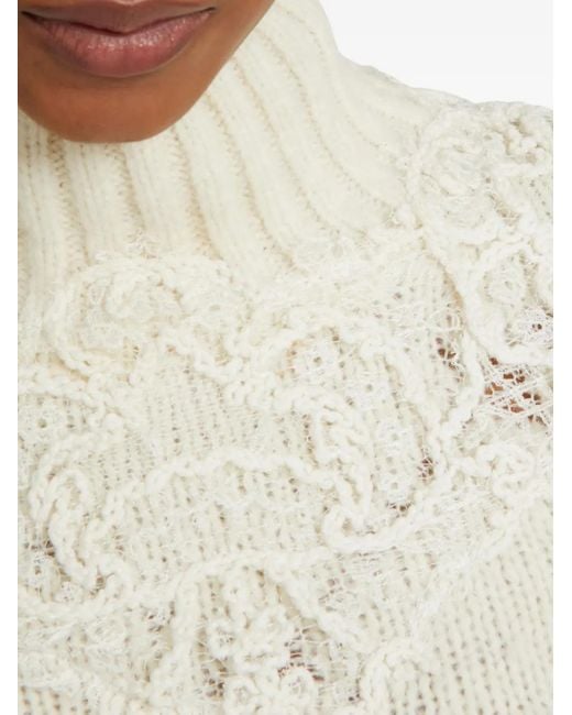 Maglione Con Decorazione di Ermanno Scervino in White