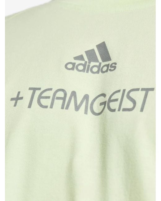 Adidas Green Logo Long-Sleeved T-Shirt for men