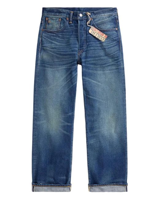 RRL Blue Wide-Leg Jeans for men