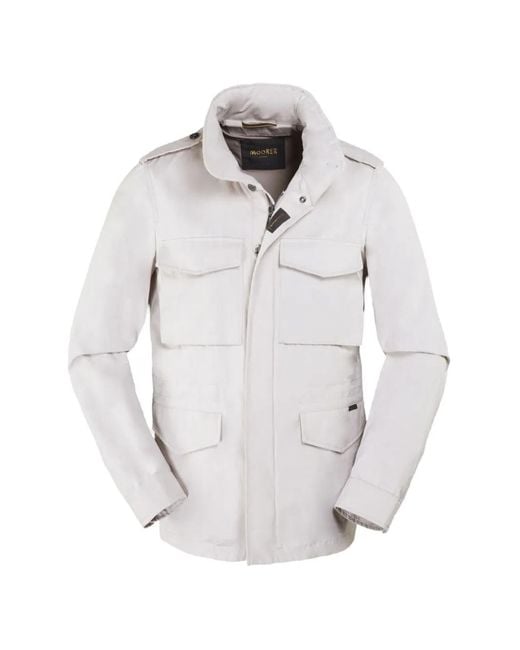 Moorer Gray Denver-S1 Flap-Pocket Jacket for men