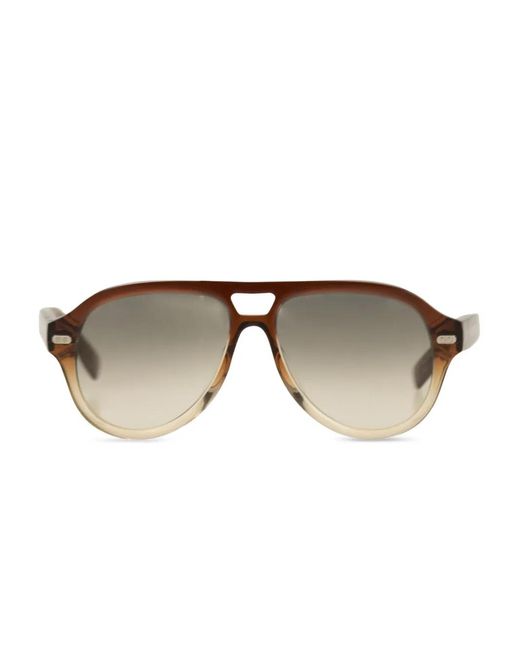Brunello Cucinelli Brown Paul Sunglasses for men