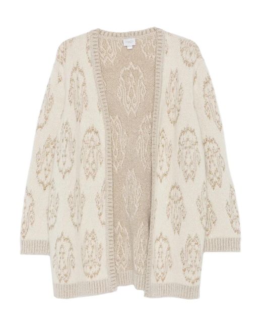 Giambattista Valli Women's Natural Geometric-Pattern Cardigan