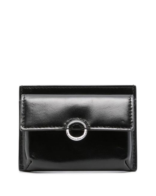 Claudie Pierlot Black Logo-debossed Leather Wallet
