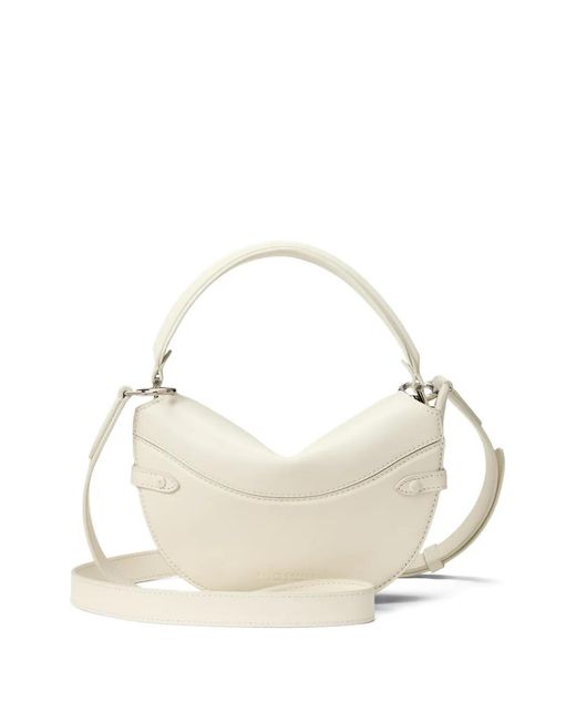Ralph Lauren Natural Top Handle Leather Mini Bag