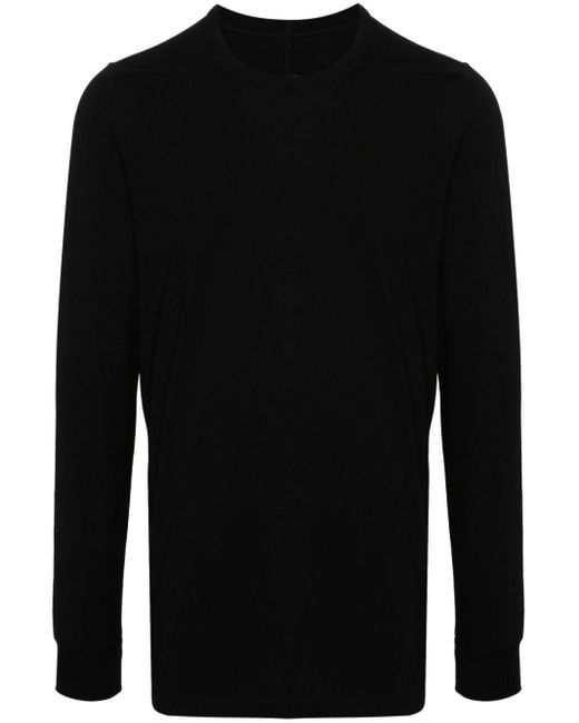 Rick Owens Black Level Ls T Organic-cotton T-shirt for men
