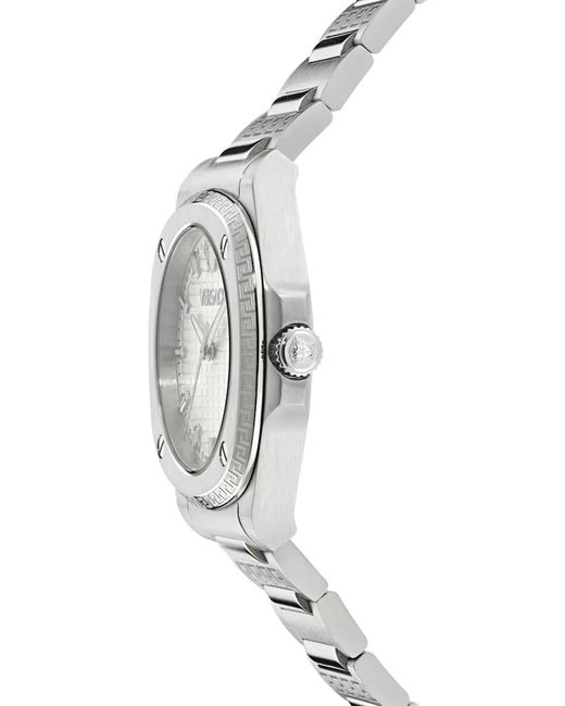 Versace White Greca Pulse 36Mm Watch