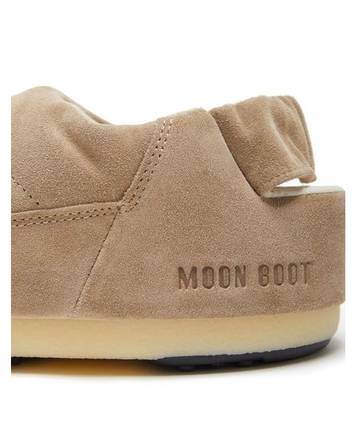 Moon Boot Natural Boot With Logo