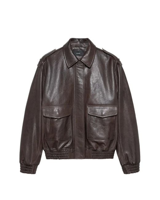 Arma Brown Astra Flap-Pocket Zip-Up Jacket