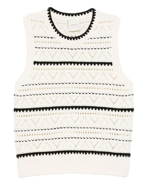 Varley Natural Athena Pointelle Vest
